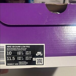 NIKE DUNK LOW SB
“BLUE FURY”